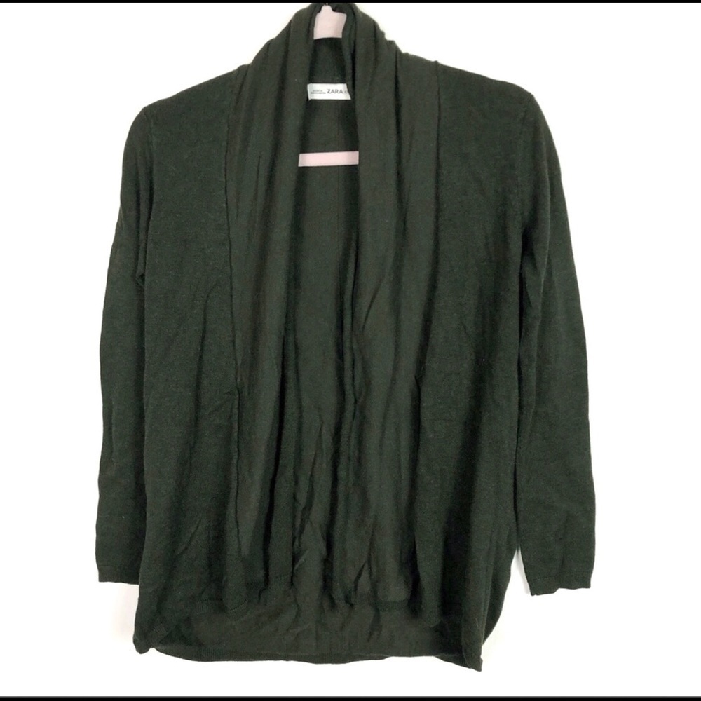 Zara knit green‎ sweater women’s size small